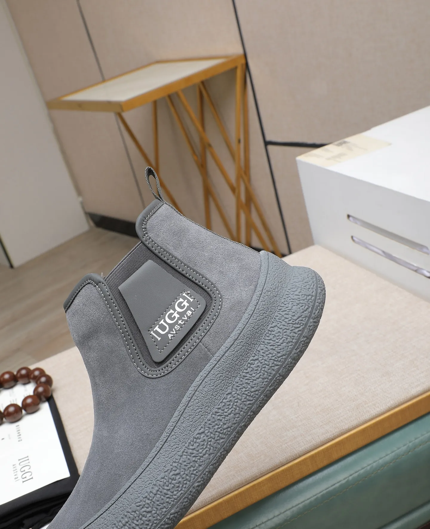 Men's shoes 💰580 IUGGI new retro presbyopia men's shoes, casual and versatile, full of high-end sense, fashionable, luxury and personalized style, joint model, retro presbyopia factor, full of handsome style, first layer suede cowhide, lining wool, rubber outsole, light and non-slip size: 39-44